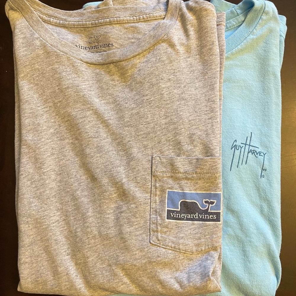 Vineyard Vines & Guy Harvey men’s large t-shirts